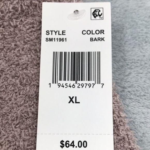 Steve Madden Women's Wide-Leg Chenille Sleep Pants in Bark XL New - Picture 3 of 11